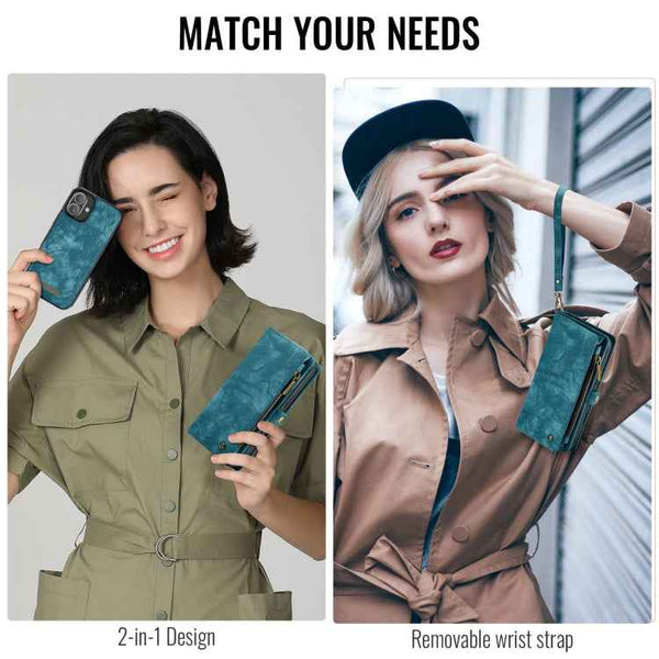 CaseMe 008 Detachable Multifunctional Leather Phone Case, For iPhone 16