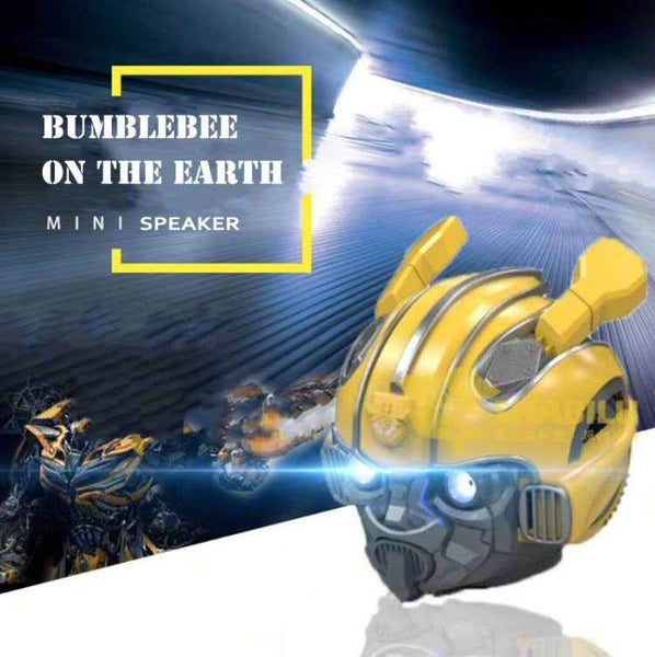 Bumblebee Cartoon Bluetooth 5.0 Speaker, Support TF Card & FM