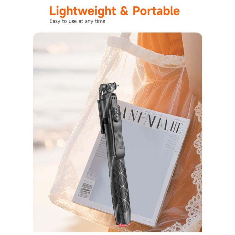 L16TT Auto Pop Up Tripod Anti Shake Floor Stand Aluminum Alloy Pole Extendable Selfie Stick, L16TT