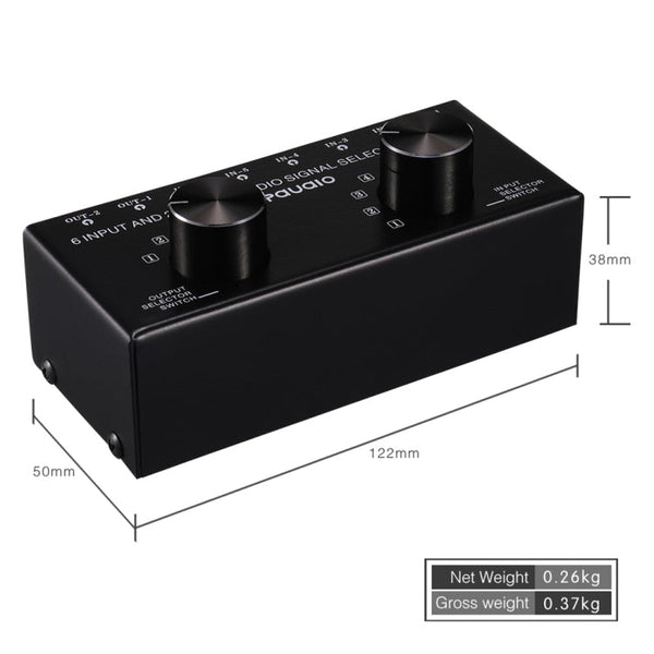 B026 6 Input 2 Output Or 2 Input 6 Output Audio Signal Source Selection Switcher RCA Port