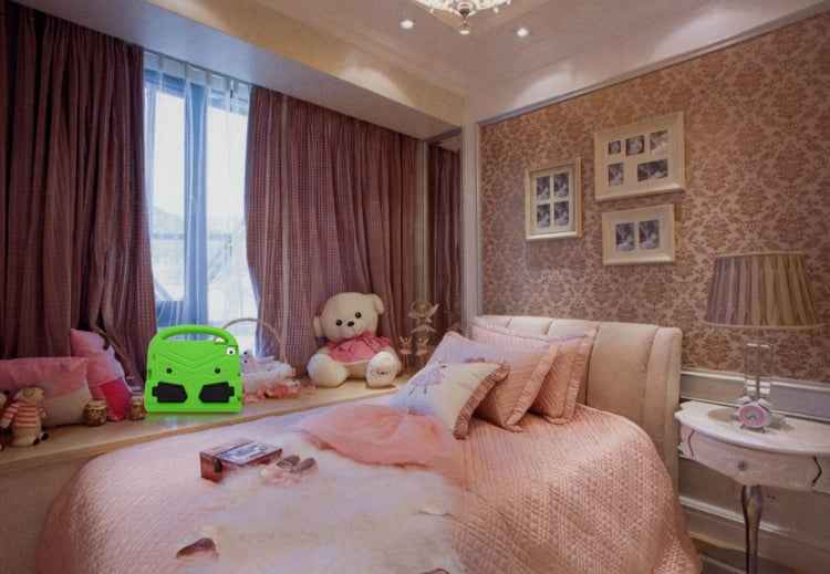 For iPad 4/3/2 Sparrow Style EVA Material Children Shockproof Casing Shell(Green)