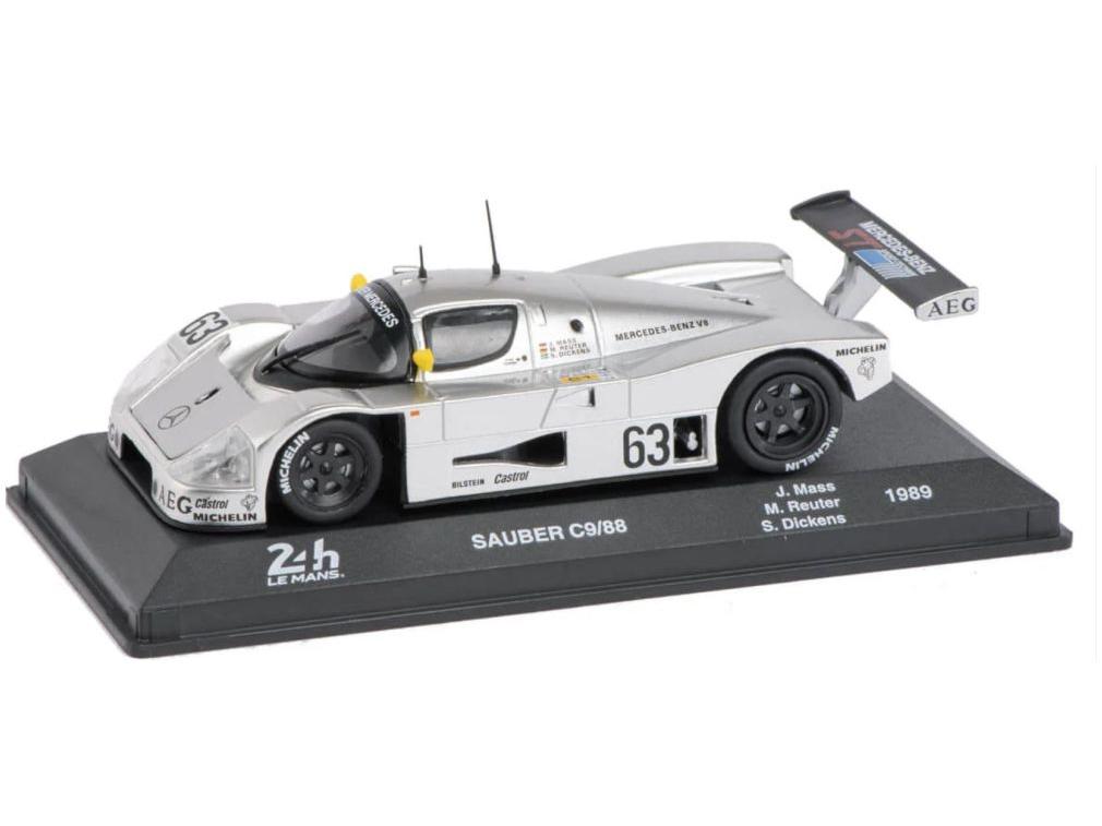 Sauber Mercedes Benz C9/88 #63 Mass Reuter Dickens 24H Le Mans 1989 1:43 Scale Diecast Model