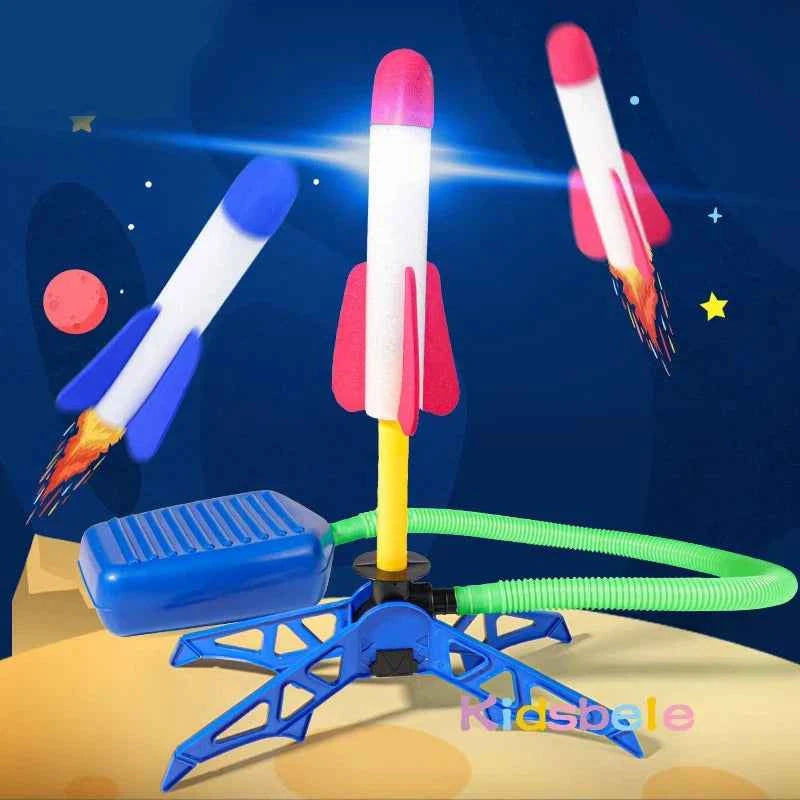 Kid Air Rocket Foot Pump Launcher for Kids Jump Higher