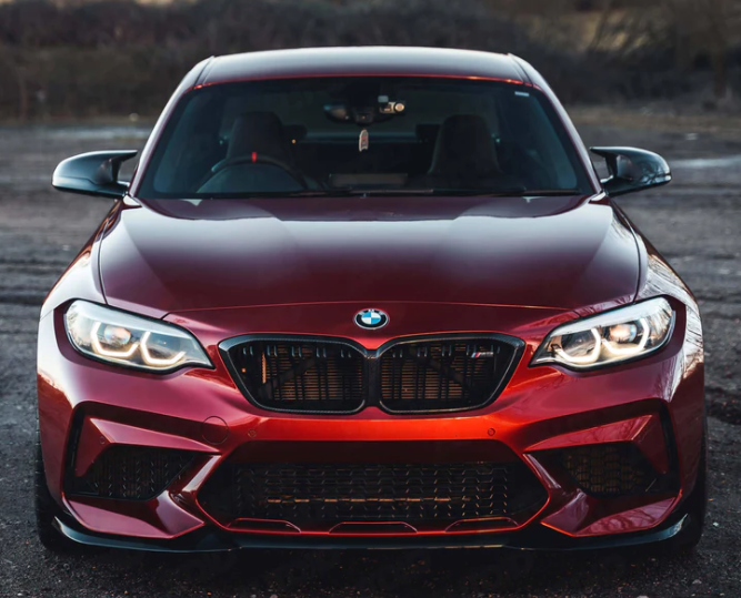 BMW M2 COMPETITION F87 EVO-S GLOSS BLACK FRONT SPLITTER BY ZAERO (2018-2021)