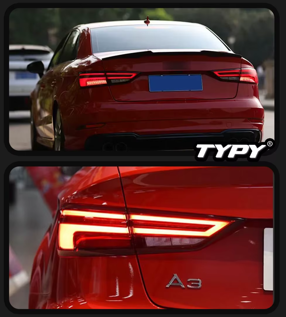 TYPY LED DRL Lightbar Audi A3 Tail Rear Lights 2013-2019 DRL Sequential LHD