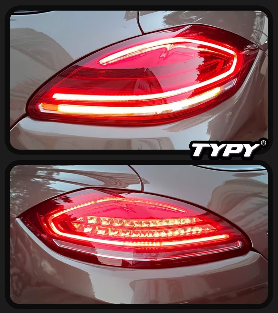 TYPY LED DRL Lightbar Porsche Panamera 2010 2011 2012 2013 Dynamic Sequential Rear Lights Tail Lamps LHD