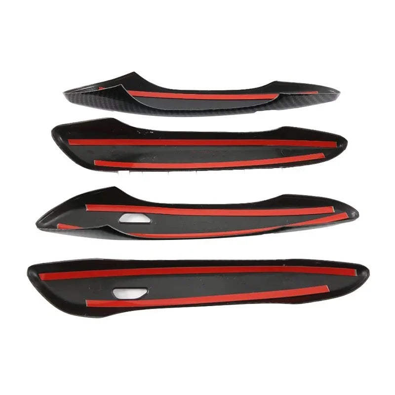 Chrome Door Handle Cover| ABS Carbon Fiber Set Sticker Styling
