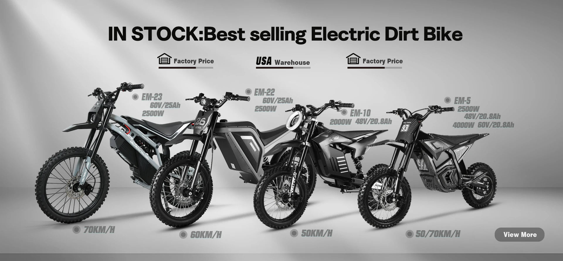 VALTINSU EM-5 48V 2500 W Off-Road Electric Dirt Bike All Terrain Electric Pit Bike