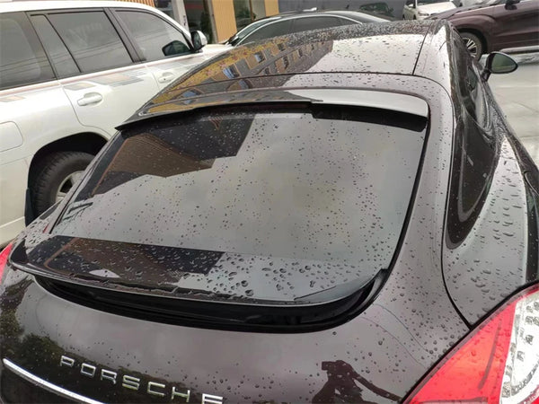 For Porsche Panamera 970 970.1 970.2 2010-2016 Real Carbon Fiber Roof Spoiler High Quality Rear Wing Trunk Top Lip Splitter
