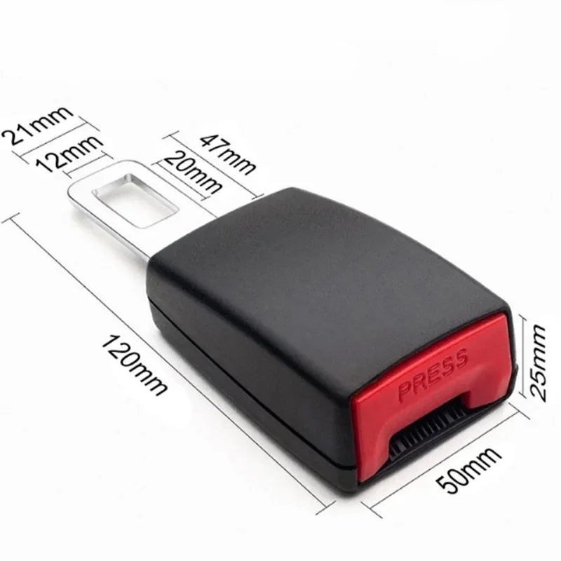 Car Seat Belt Clip Extender Safety Seatbelt Lock Buckle Plug Thick Insert Socket Extender Safety Buckle Seat Belt Accessorie