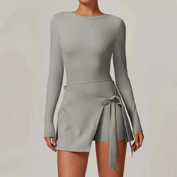 SwelteringCN Women Yoga Jumpsuit Long Sleeve Romper Elite