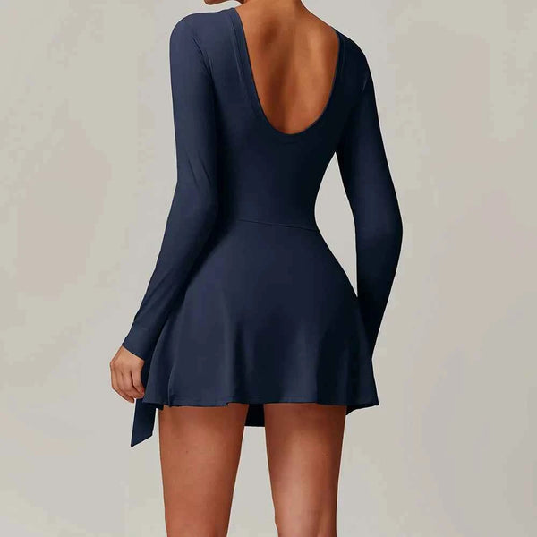 SwelteringCN Women Yoga Jumpsuit Long Sleeve Romper Elite
