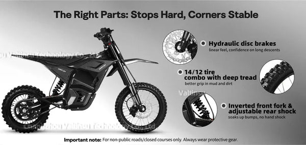 VALTINSU EM-5 48V 2500 W Off-Road Electric Dirt Bike All Terrain Electric Pit Bike