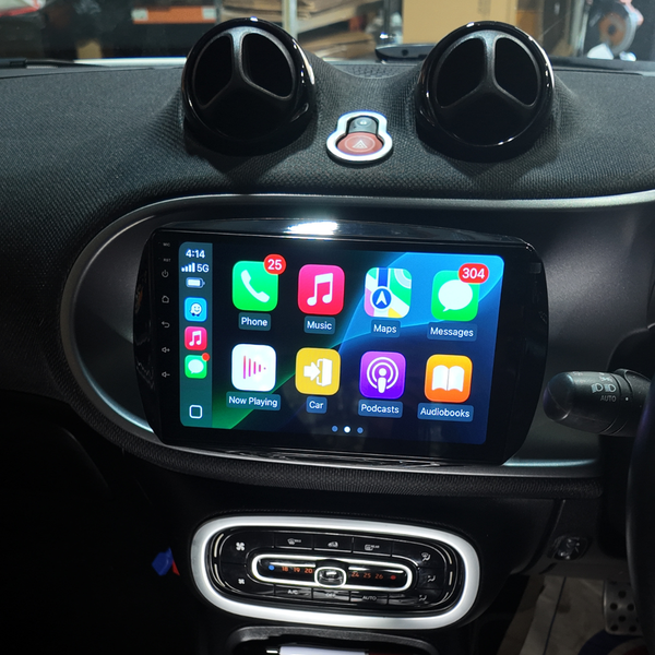 Mercedes-Benz Smart for Two/Four Apple Carplay / Android Auto 9" Stereo Upgrade