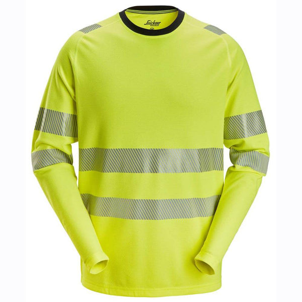 Snickers 2431 High-Vis Class 2/3 Long-Sleeve T-Shirt
