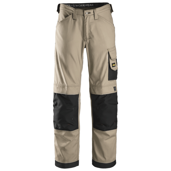 Snickers 3314 Craftsmen Trousers, Canvas+ Khaki/Black