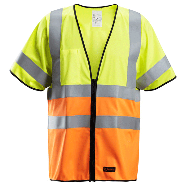 Snickers 4361 ProtecWork, Flame Retardant Hi-Vis Vest, Class 3 Various Colours