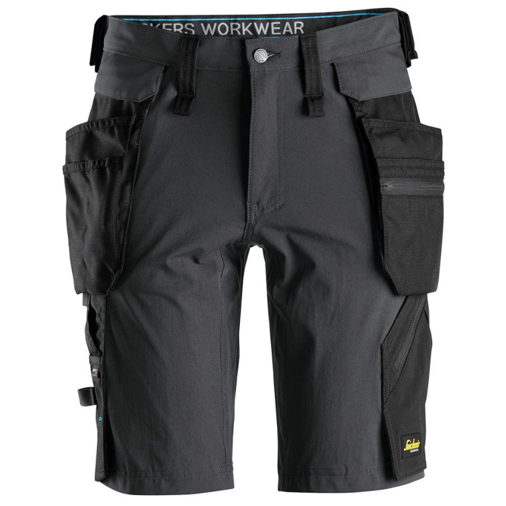 Snickers 6108 LiteWork, Detachable Holster Pockets Work Shorts Various Colours