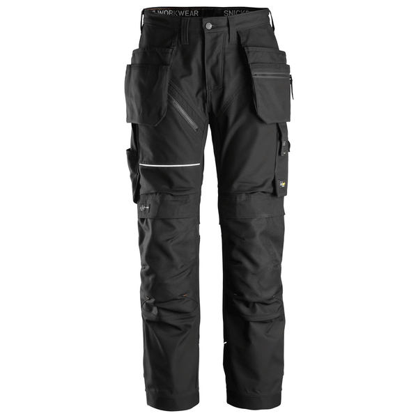 Snickers 6214 RuffWork, Canvas+ Holster Pocket Work Trousers Black