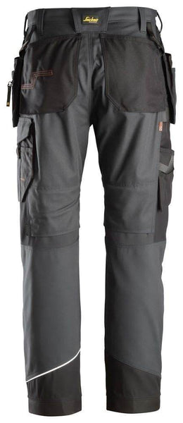 Snickers 6214 RuffWork, Canvas+ Holster Pocket Work Trousers Steel Grey