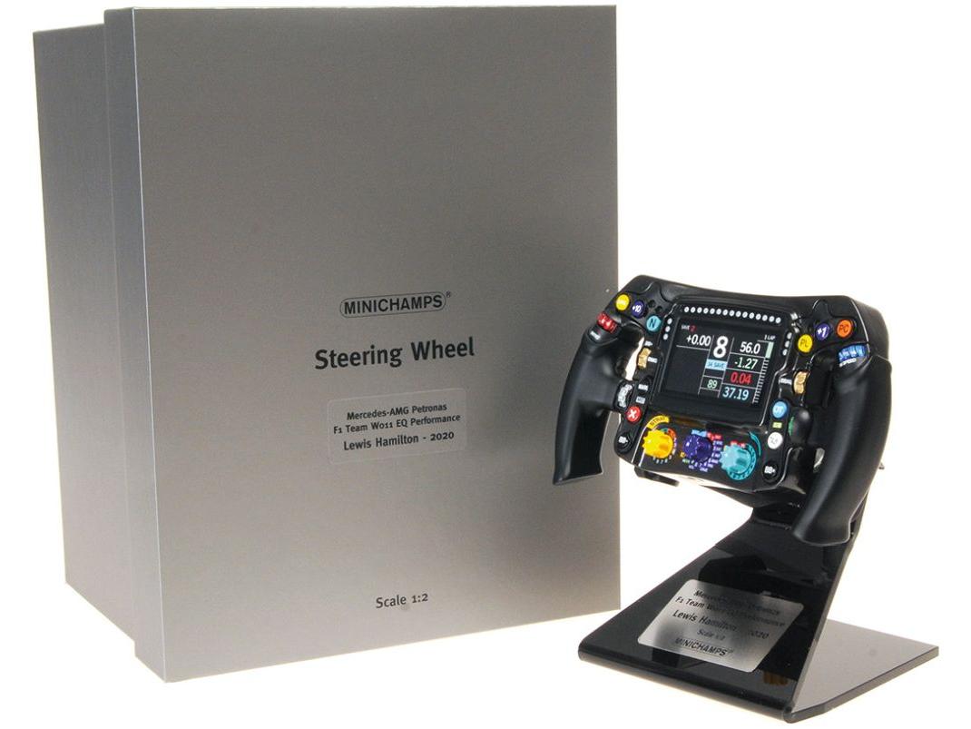Steering Wheel Mercedes-AMG F1 W11 EQ Performance 2020 Lewis Hamilton 1:2 Scale Minichamps Replica