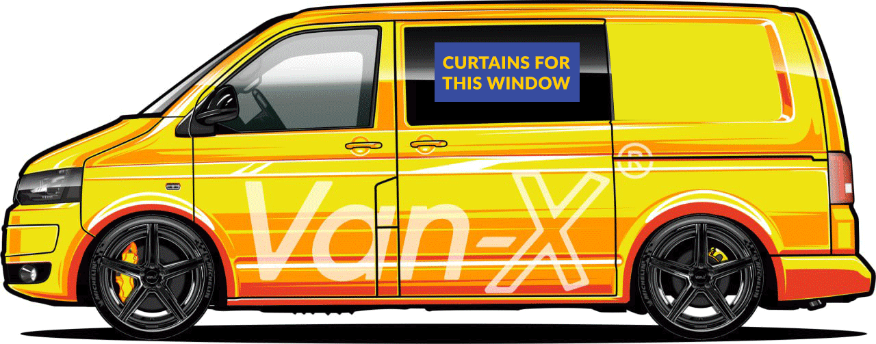 For VW T6 Window Curtains Eco-Line - Grey | Van-X