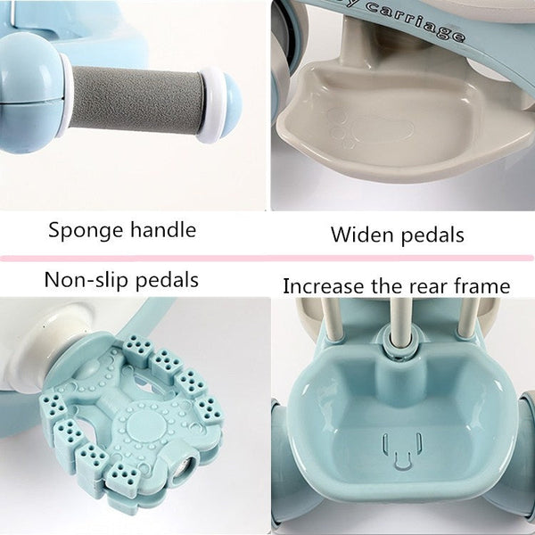 Childrens Tricycle Bicycle Outdoor Stroller