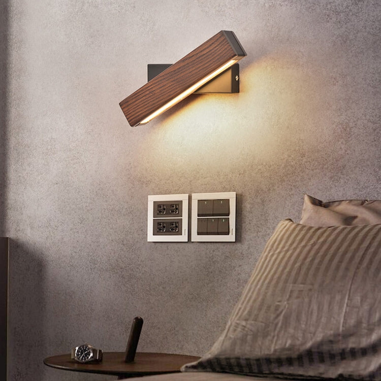 Simple Rotatable Bedside Bedroom Wall Lamp Warm Night Light