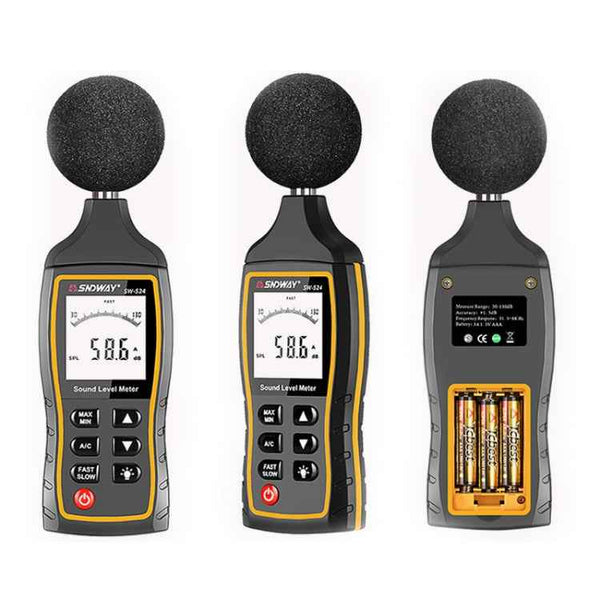 SNDWAY Handheld High Precision Noise Decibel Meter, Model:SW523