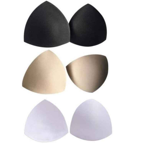 1 Pair Bra Pad Sewing Insert Soft Sponge Cup Removable Padded, Size:One size(Skin Color)