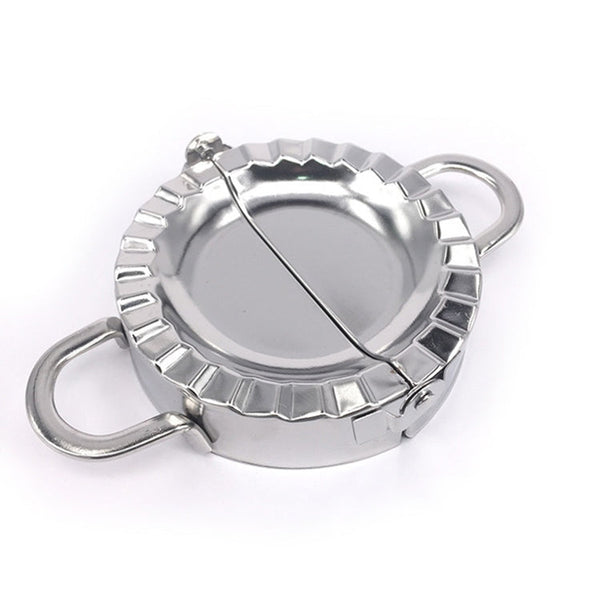 Stainless Steel Dumpling Maker Dough Cutter Dumpling Mould Kitchen Accessories Pastry Tools, Large 9.7cm with White Box, Small 7.7cm with White Box, 8.3 Dumplings Round Knife, 7.3 Dumplings Round knife