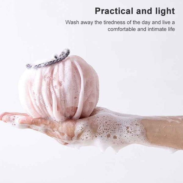 Portable Lantern Ball Bath Flower Large Back Shower(Khaki)