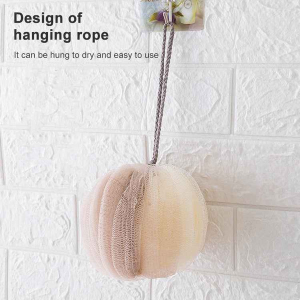 Portable Lantern Ball Bath Flower Large Back Shower(Khaki)