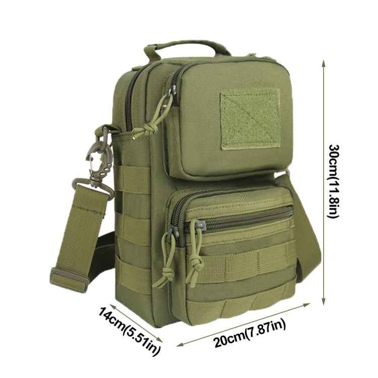 Outdoor Mountaineering Waterproof Shoulder Bag Shoulder Bag(ArmyGreen)