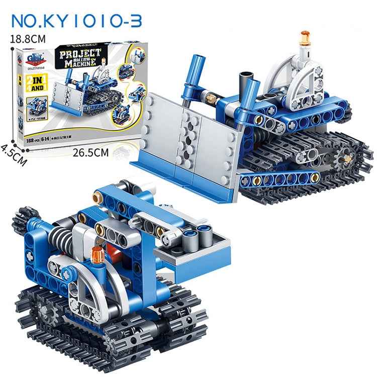 KY1010-3 Mechanical Engineering Assembled Building Blocks Children Puzzle Toys