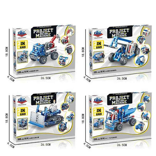 KY1010-3 Mechanical Engineering Assembled Building Blocks Children Puzzle Toys