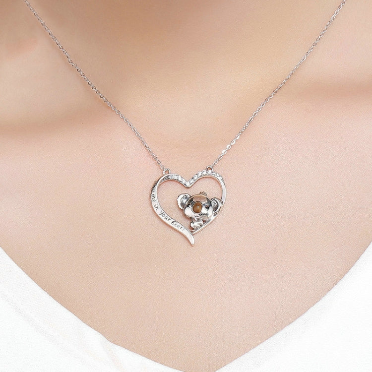 Cute Koala S925 Sterling Silver Lady Necklace
