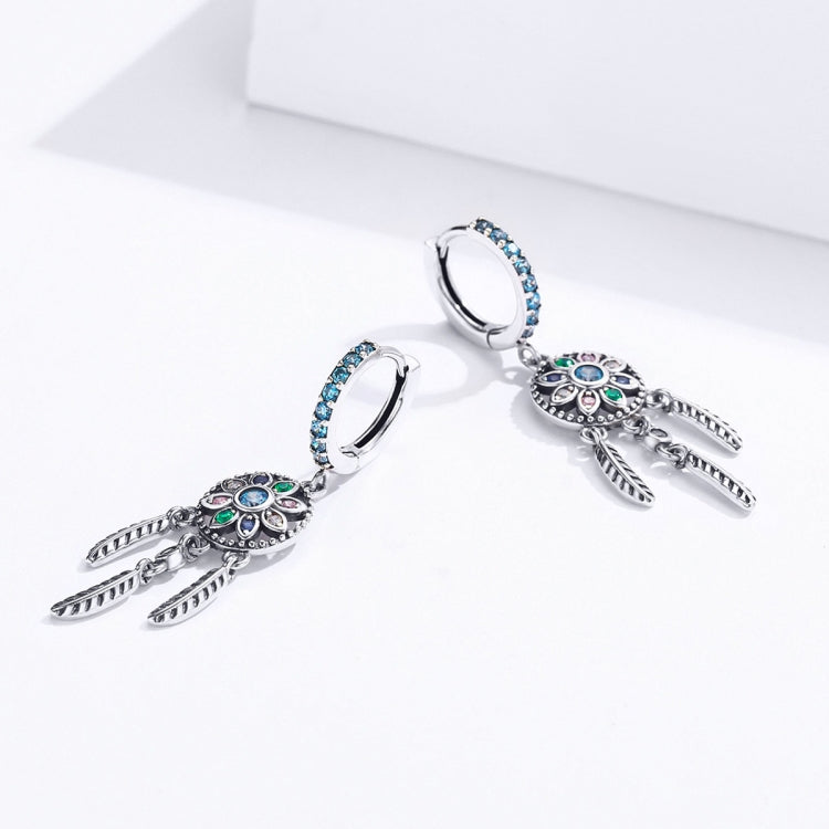 S925 Sterling Silver Retro Long Tassel Earrings