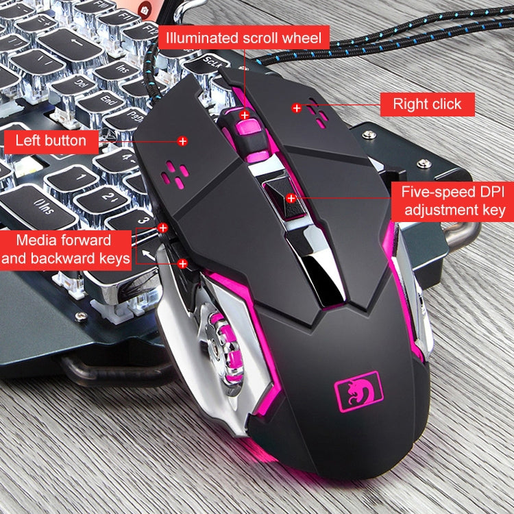 618 Internet Cafe Game Manipulator Keyboard and Mouse Set, Cable Length: 1.6m