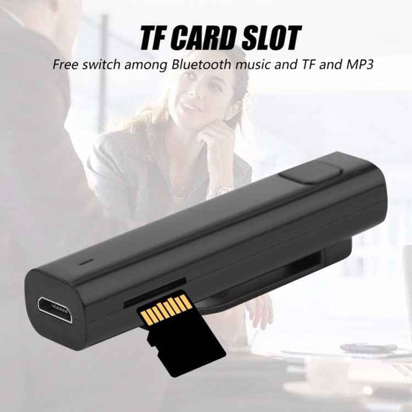 Bluetooth Receiver Smart Headphone Voice Translator 26 Multi-language Travel Business TF Card Voice Text Interpreter Earphone(Black)