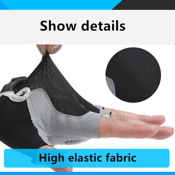 Summer Men Women Fitness Gloves Gym Weight Lifting Cycling Yoga Training Thin Breathable Antiskid Half Finger Gloves