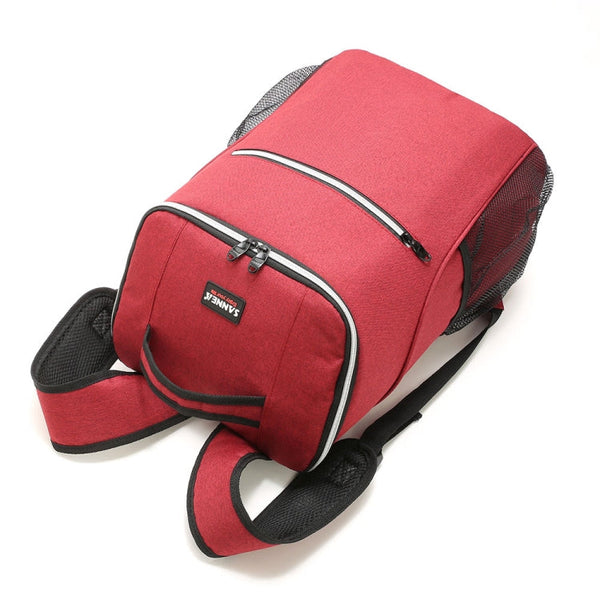 Outdoor Picnic Insulation Backpack Oxford Cloth waterproof Backpack, Backpack(Red), Backpack(Gray)