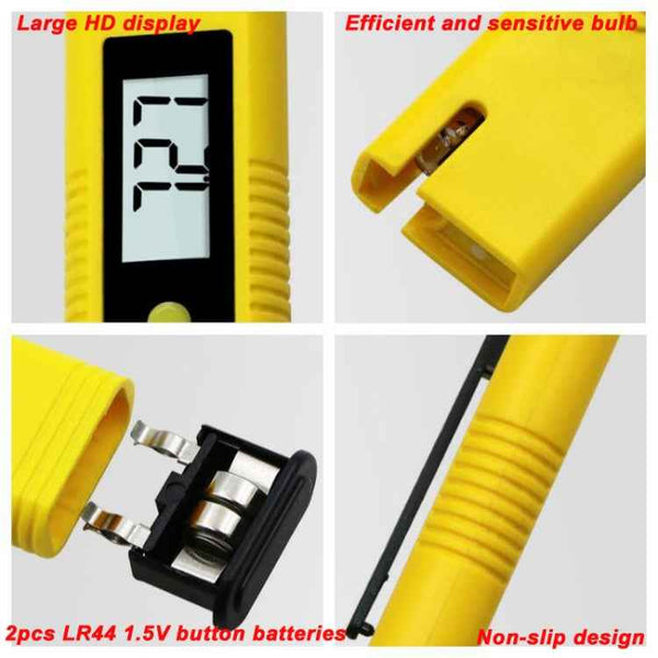 Portable High-precision PH Test Pen PH Acidity Meter PH Water Quality Detection Instrument(Yellow)