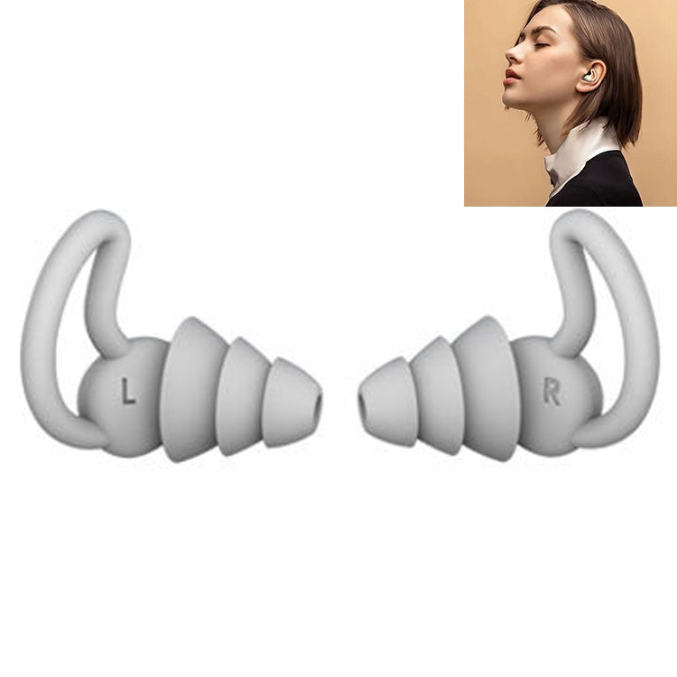 1 Pair Shark Fin Nnti-falling and Noise-reducing Earplugs Anti-Noise Earplugs For Sleeping Dormitory Noise Reduction And Noise Prevention Earplugs