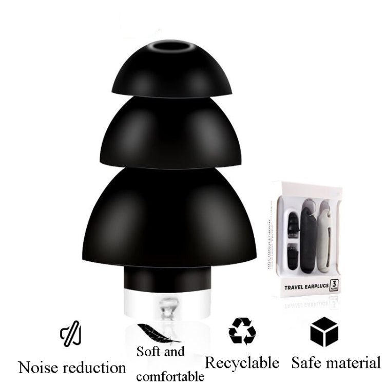 Anti-Noise Sleep Earplugs Silicone Soundproof Earplugs Industrial Noise Reduction Silent Earplugs, Orange, White, Blue, Black