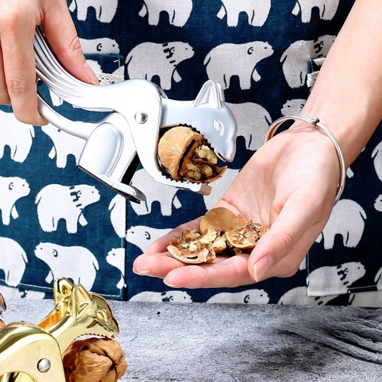 Squirrel Shape Walnut Clip Multifunctional Nut Shell Clip, Bright Color, Sand Color