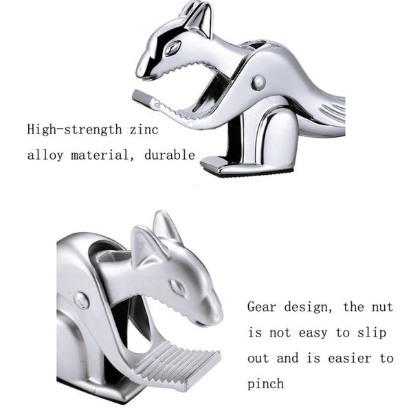 Squirrel Shape Walnut Clip Multifunctional Nut Shell Clip, Bright Color, Sand Color
