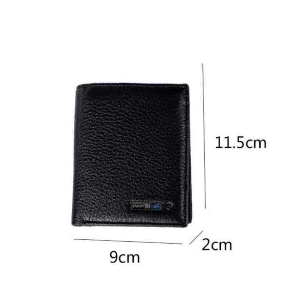Vertical Wallet Smart Bluetooth Anti-Lost Anti-Theft Leather Bag, Style:Smart(Red)