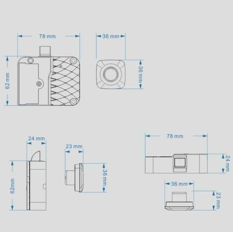 Smart Drawer Locker Fingerprint Lock Household Anti-Theft Lock