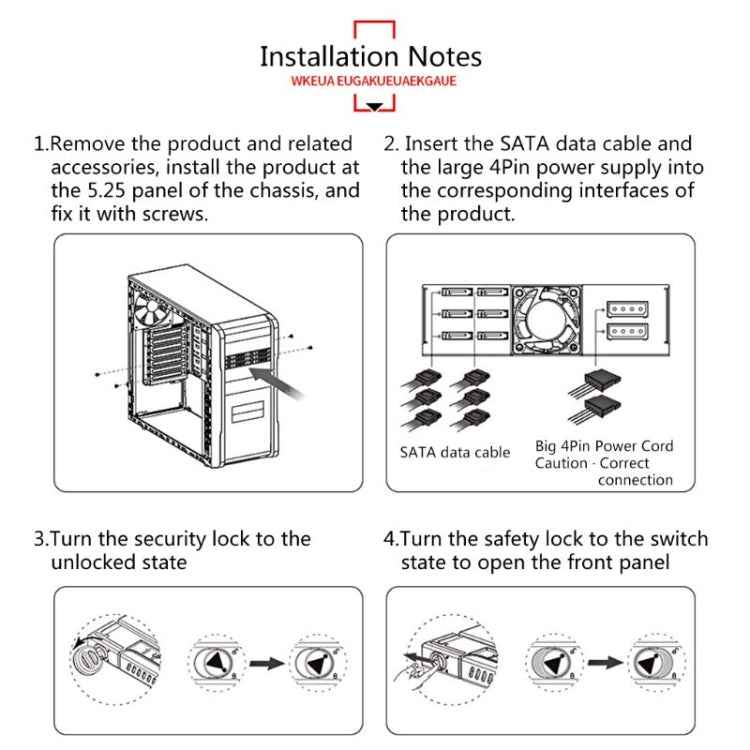 OImaster MR-6601 Six-Bay Optical Drive Hard Disk Box, MR-6601